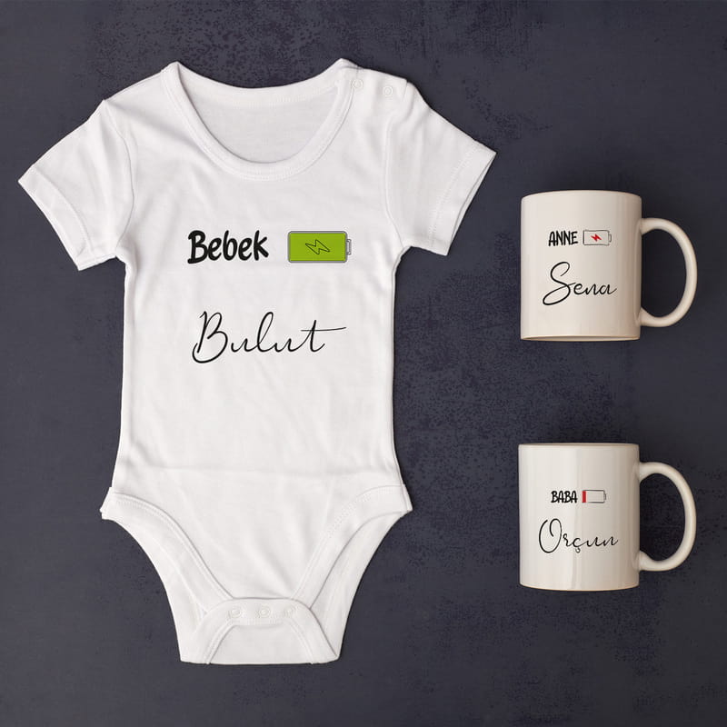 Şarj Göstergesi Esprili Babaya İsme Özel Hediye Kutusu