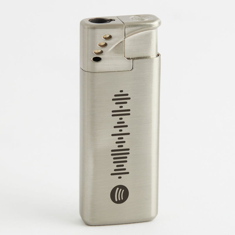 Spotify QR Kod Tasarımlı Metal Kutulu Çakmak