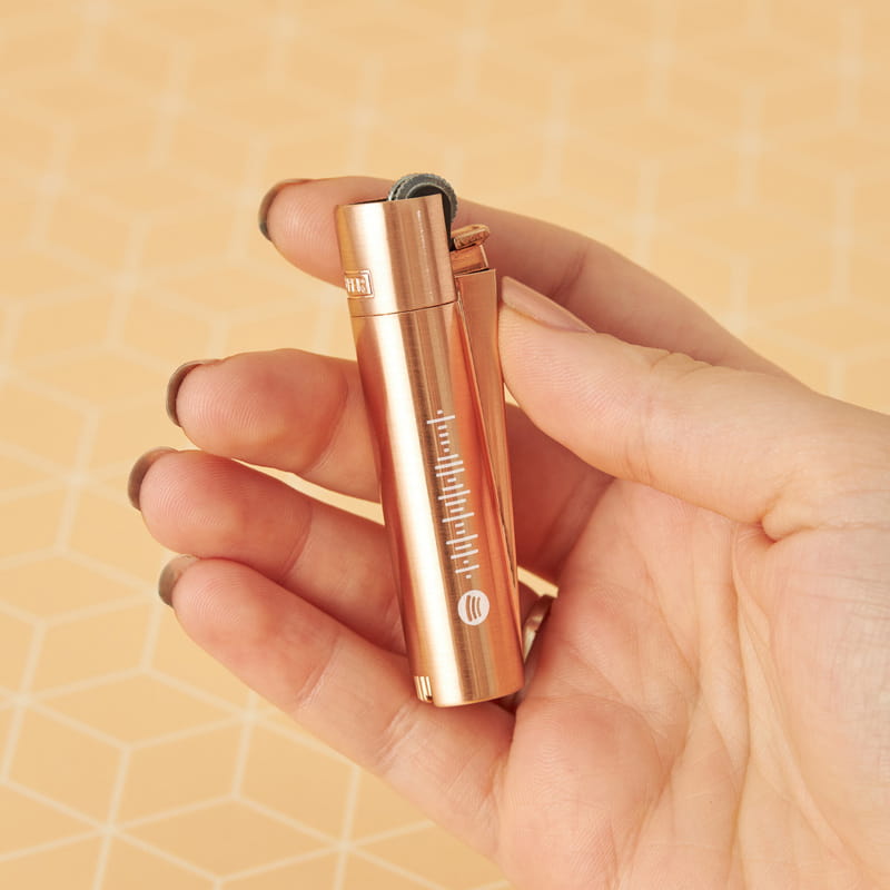 Spotify QR Kod Tasarımlı Rosegold Orijinal Clipper Çakmak