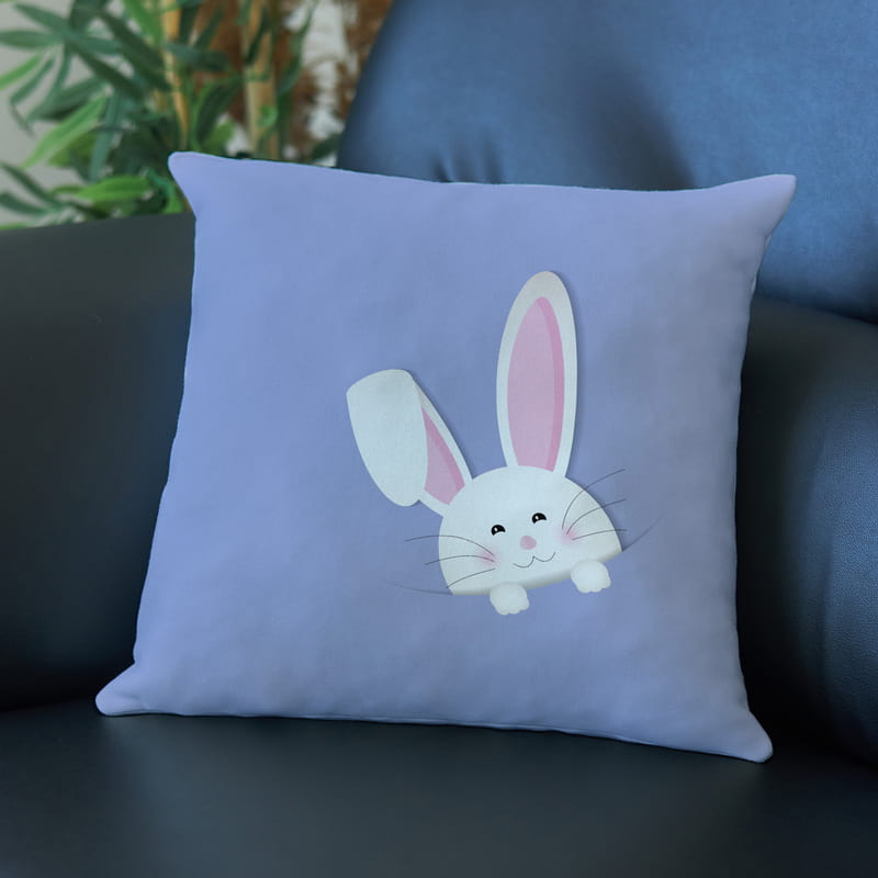 Tavşan Tasarımlı Yastık