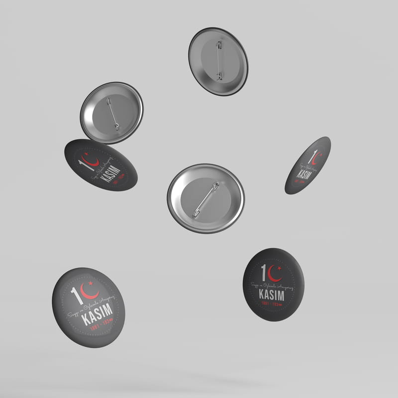 10 Kasım Atatürk'ü Anma Gününe Özel İğneli Rozet