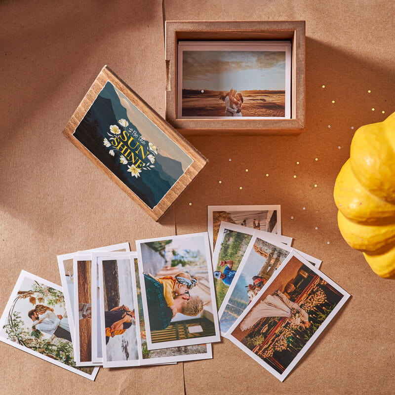 70 Fotoğraf Baskılı Be The Sun Shine Motto Mesajlı Ahşap kutu