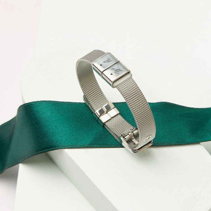 Aşık Kalpler Harf Özelleştirmeli Hasır Bileklik