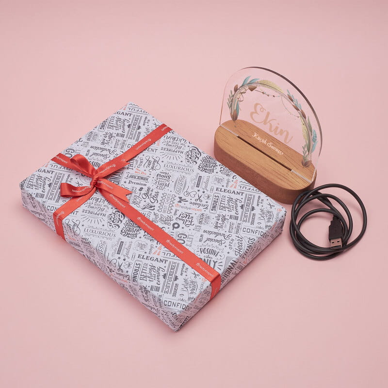 Bebek Odası İsim Özelleştirmeli Led Lamba