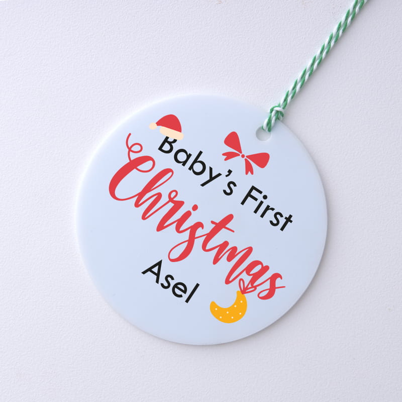 Bebeklere Özel İlk Yılbaşı Hatırası Yılbaşı Ağaç Süsü