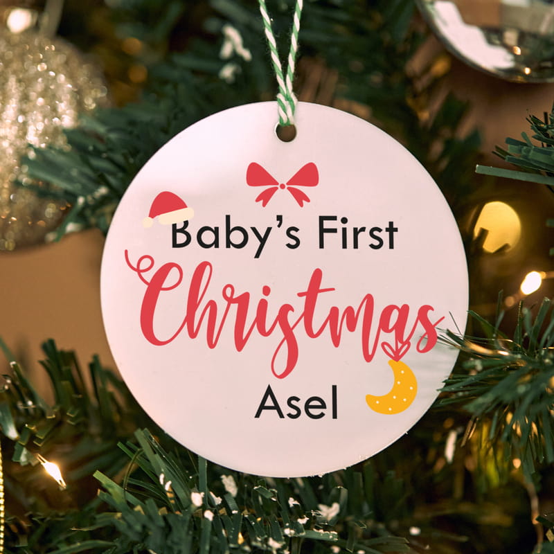 Bebeklere Özel İlk Yılbaşı Hatırası Yılbaşı Ağaç Süsü