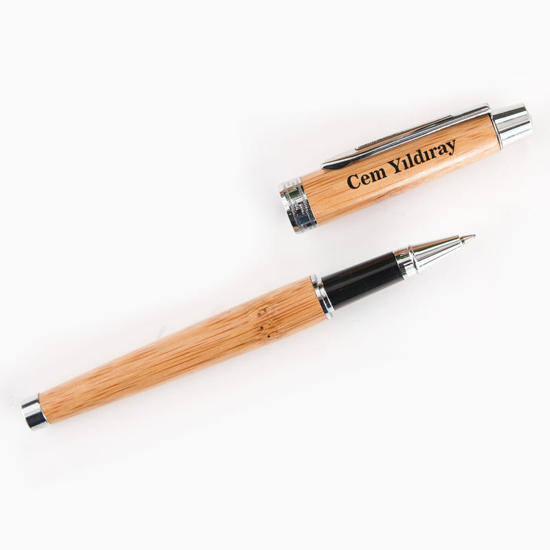 Best Teacher Tasarımlı Bambu Kutulu İsme Özel Kalem