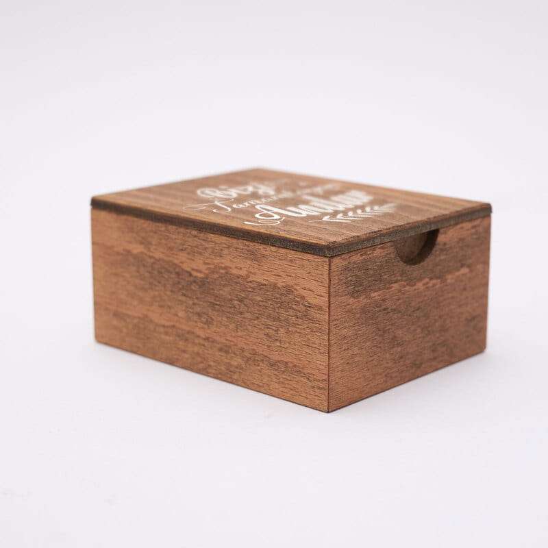 Bizi Tamamlayan Anılar Kapaklı Ahşap Fotoğraf Kutusu