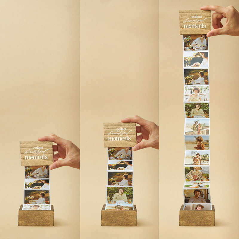 Collect Beautiful Moments Akordiyon Fotoğraflı Anı Kutusu