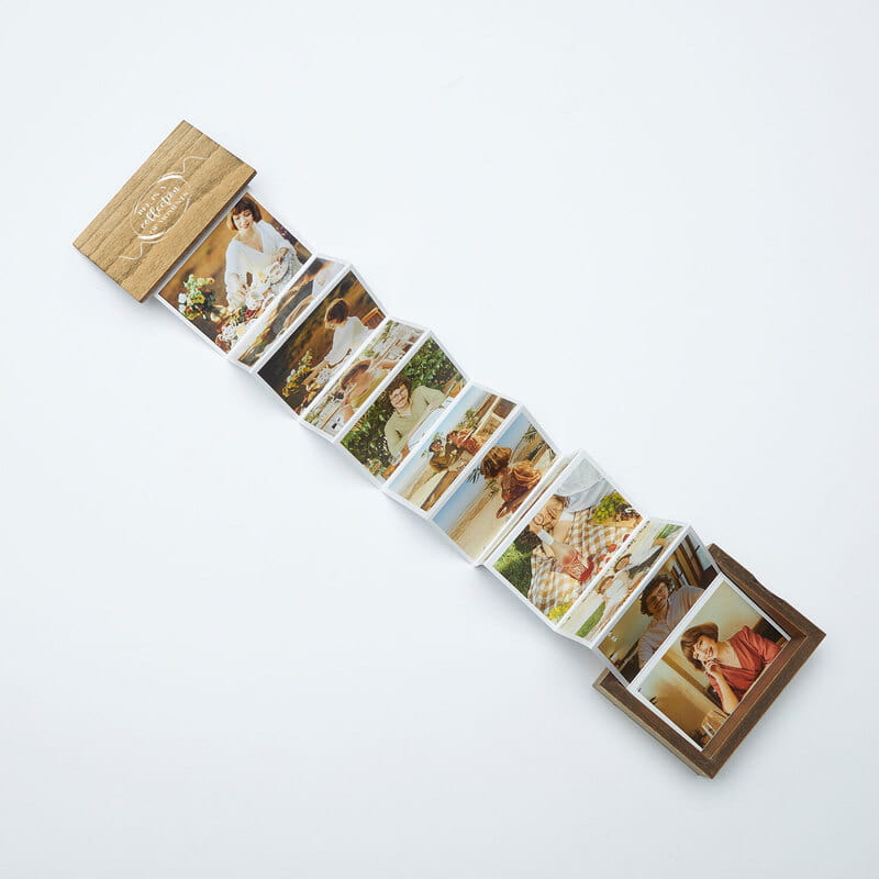 Collection Ahşap Akordiyon Fotoğraf Kutusu