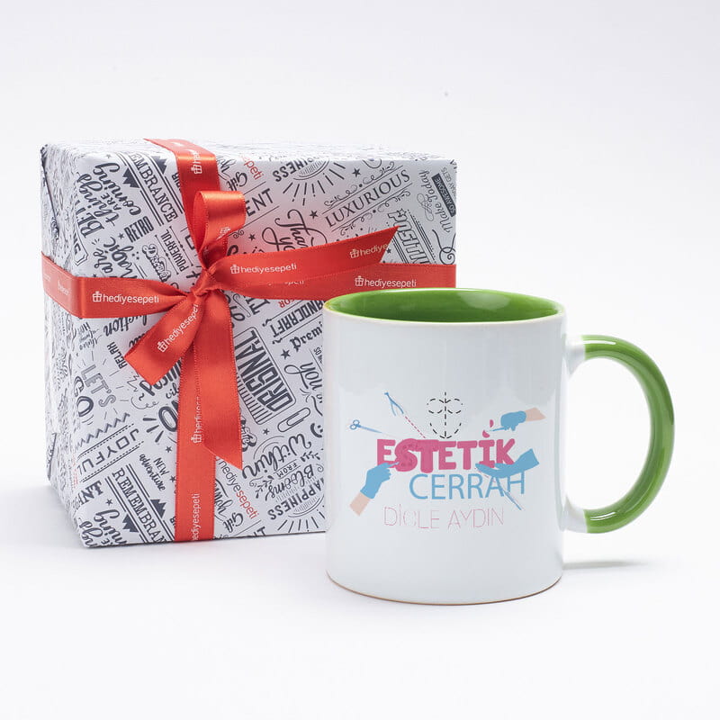 Estetik Cerrahlara Özel İsim Yazılı Kahve Kupası