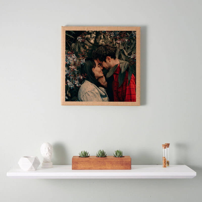 40x40 Fotoğraf Baskılı Hasır Kanvas Tablo