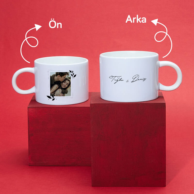 Fotoğraf ve İsiminize Özel Porselen Kahve Fincanı