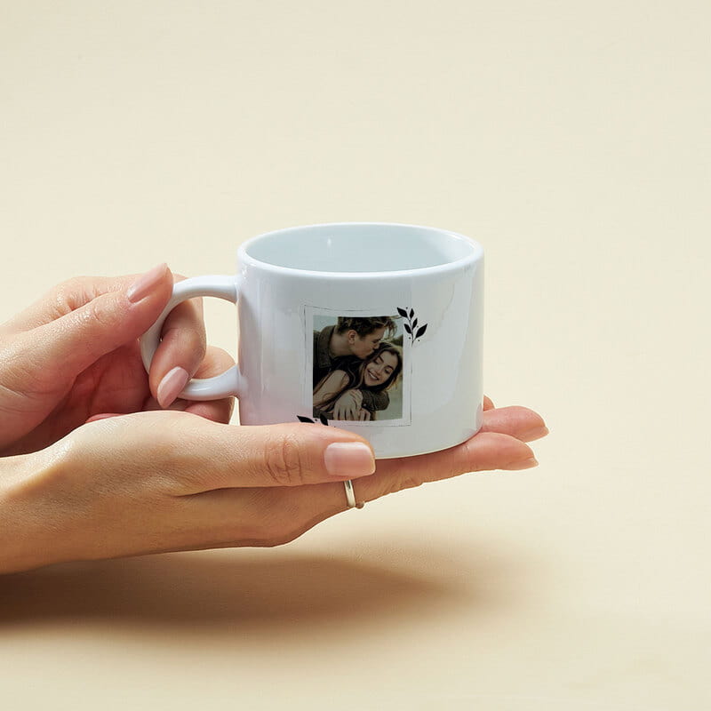 Fotoğraf ve İsiminize Özel Porselen Kahve Fincanı