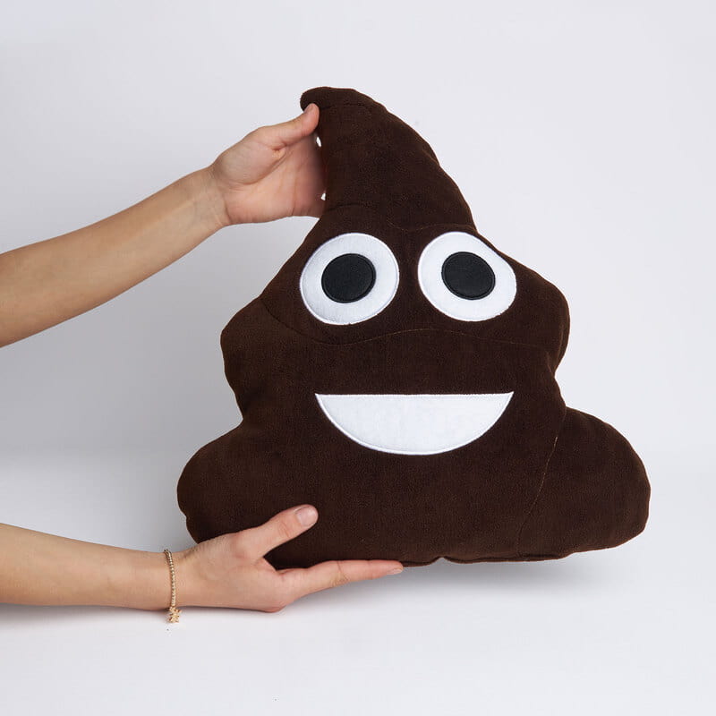 Gülen Poo Emoji Yastık