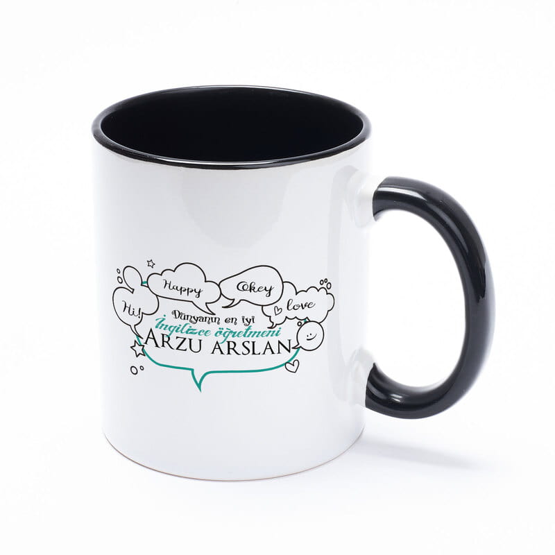 İngilizce Öğretmenlerine Özel Hediye Renkli Kupa