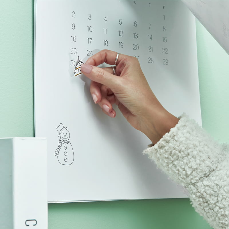 Stickerlı Fotoğraf Özelleştirmeli 2026 Duvar Takvimi