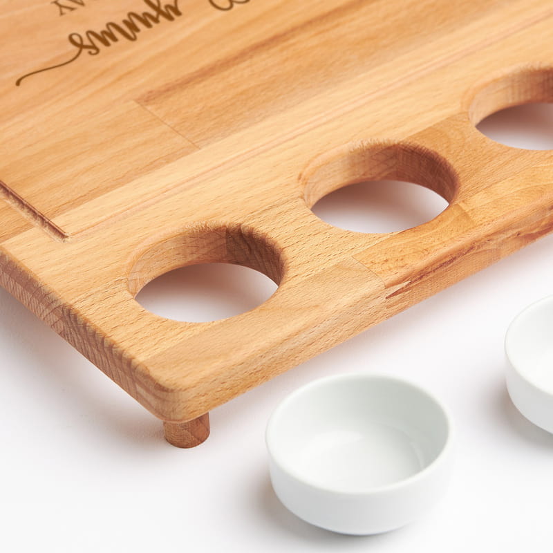 İsme Özel Ahşap Kahvaltı Sunum Seti