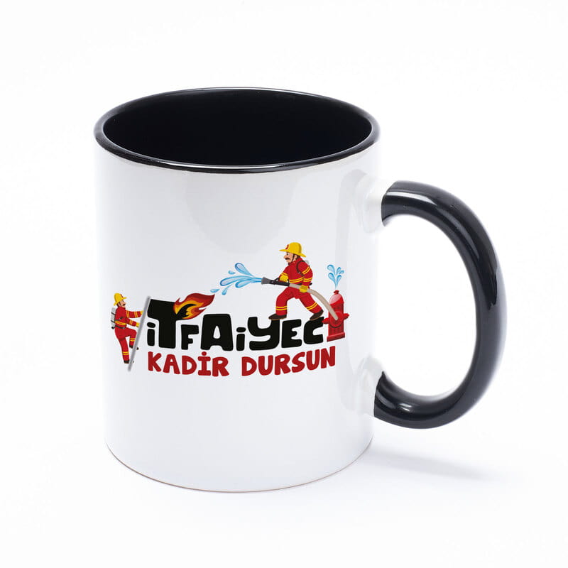 İtfaiye Erlerine Hediye Renkli Kahve Kupası