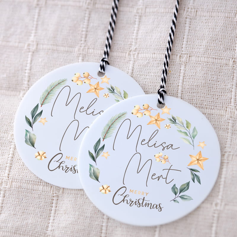 Kişiye Özel Akrilik Yılbaşı Ağacı Süsü