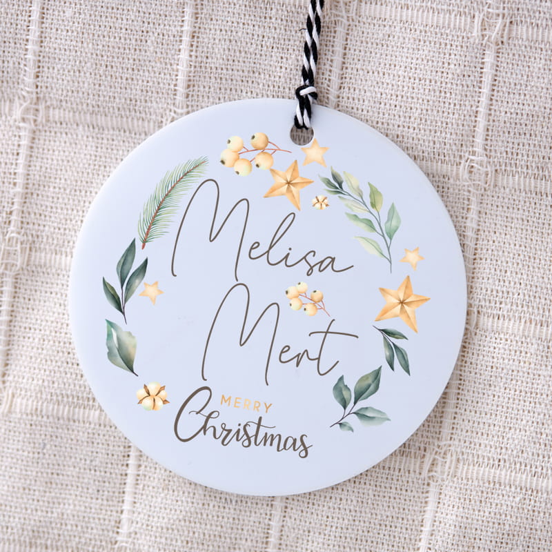 Kişiye Özel Akrilik Yılbaşı Ağacı Süsü