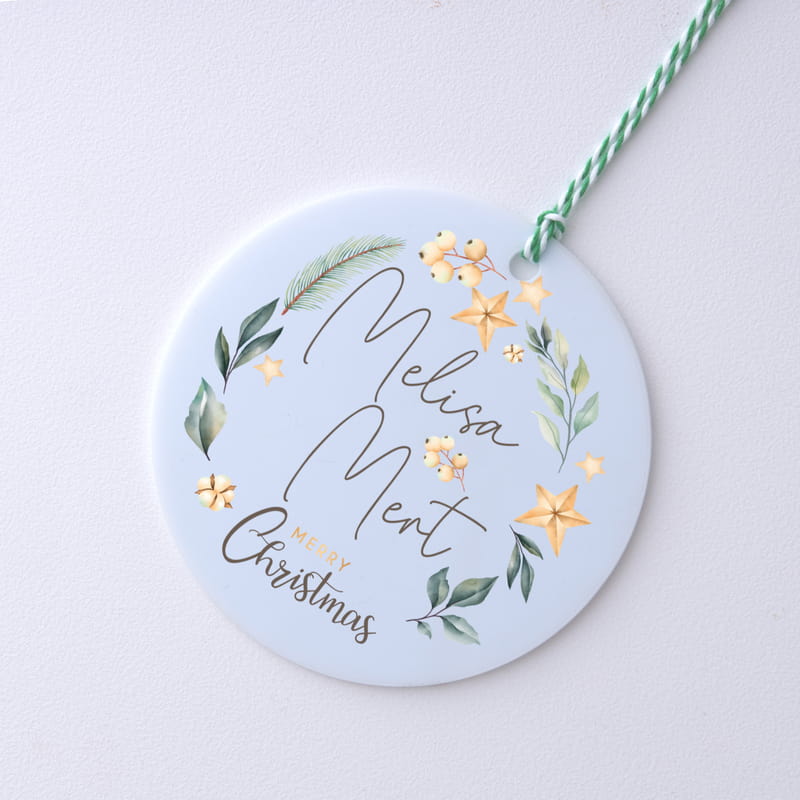 Kişiye Özel Akrilik Yılbaşı Ağacı Süsü