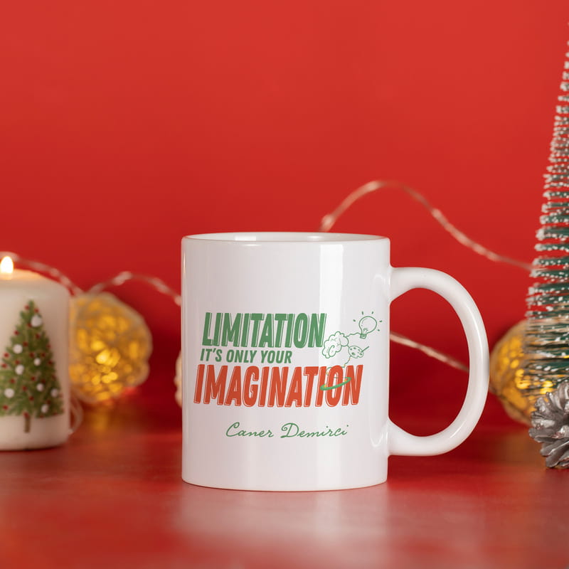 Kişiye Özel Creative Motto Tasarımlı Porselen Kupa