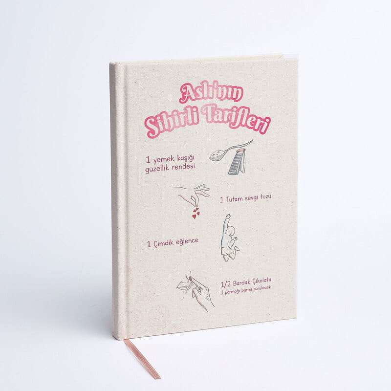 Küçük Şeflere İsme Özel Kanvas Tarif Defteri
