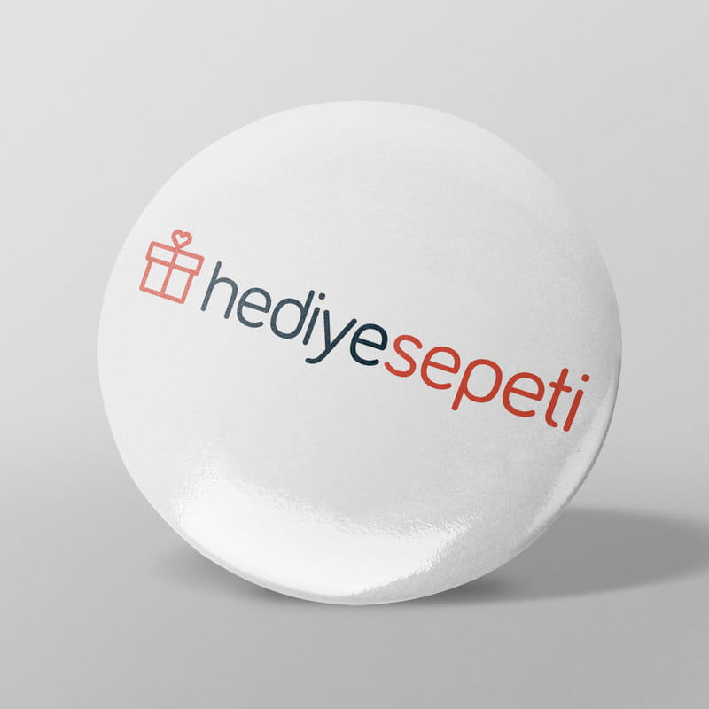 Kurumsal Logo Baskılı 12li Buton Yaka Rozeti