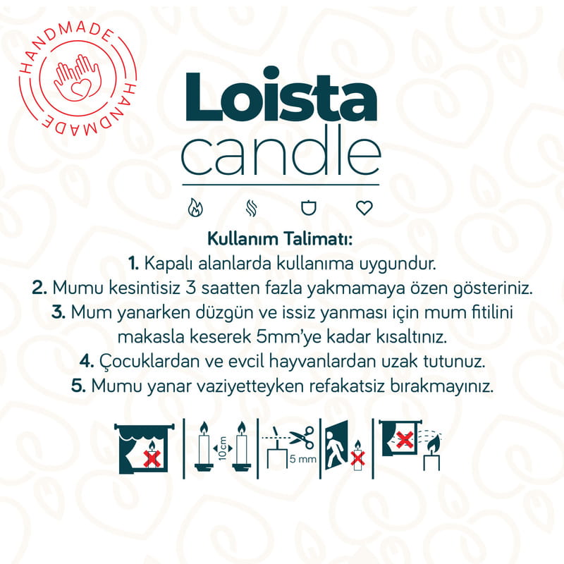 Loista Yuvarlak Metal Kutuda 3'lü Kokulu Mum Seti