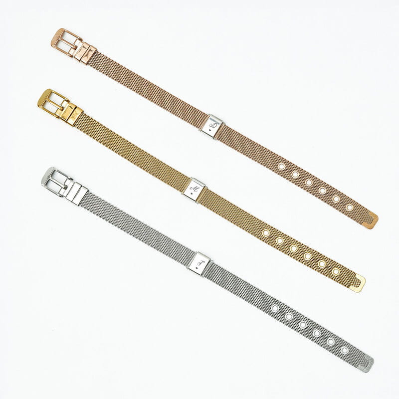 Minimal Kalpli Harf Kişiye Özel Hasır Örme Bileklik