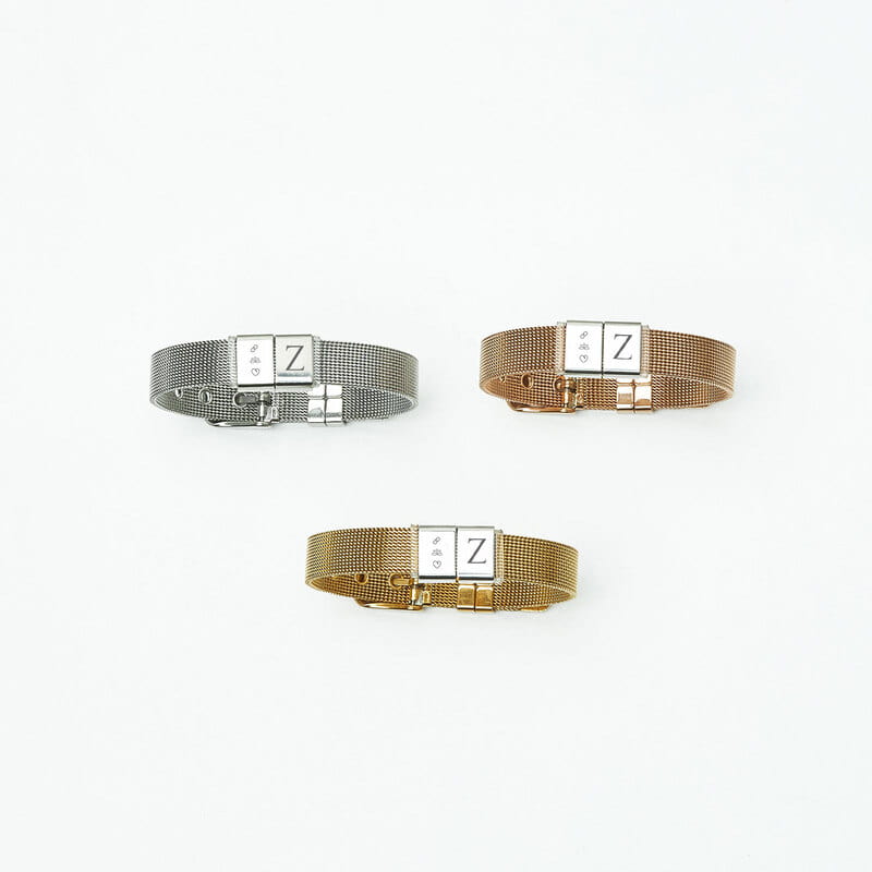 Minimalist Aşk Harf Özelleştirmeli Örme Kordonlu Hasır Bileklik