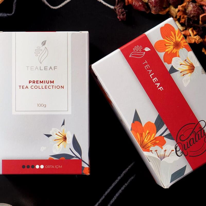 Mum Bitki Çayı Çiçek Defter Kupa Hediye Kutusu