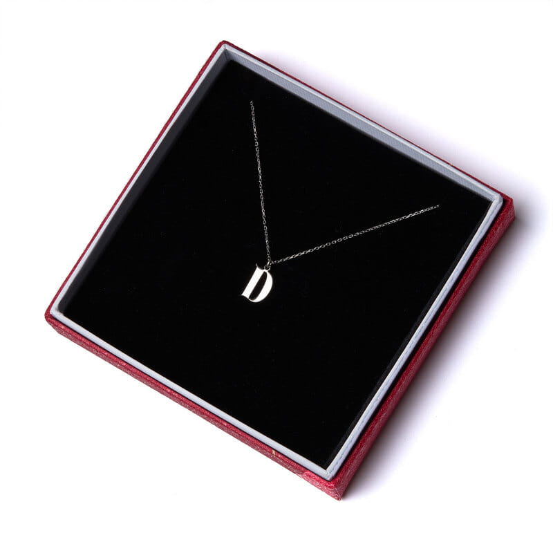 Özelleştirilebilir Harfli Gümüş Kolye