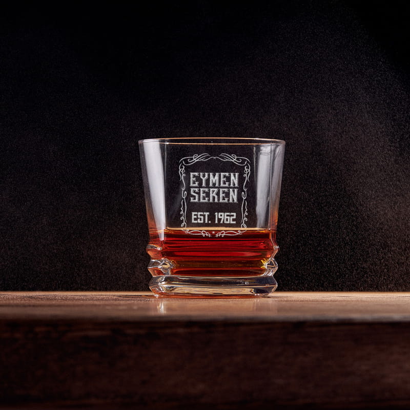Retro Tasarımlı Texas 2li Viski Kadeh Seti