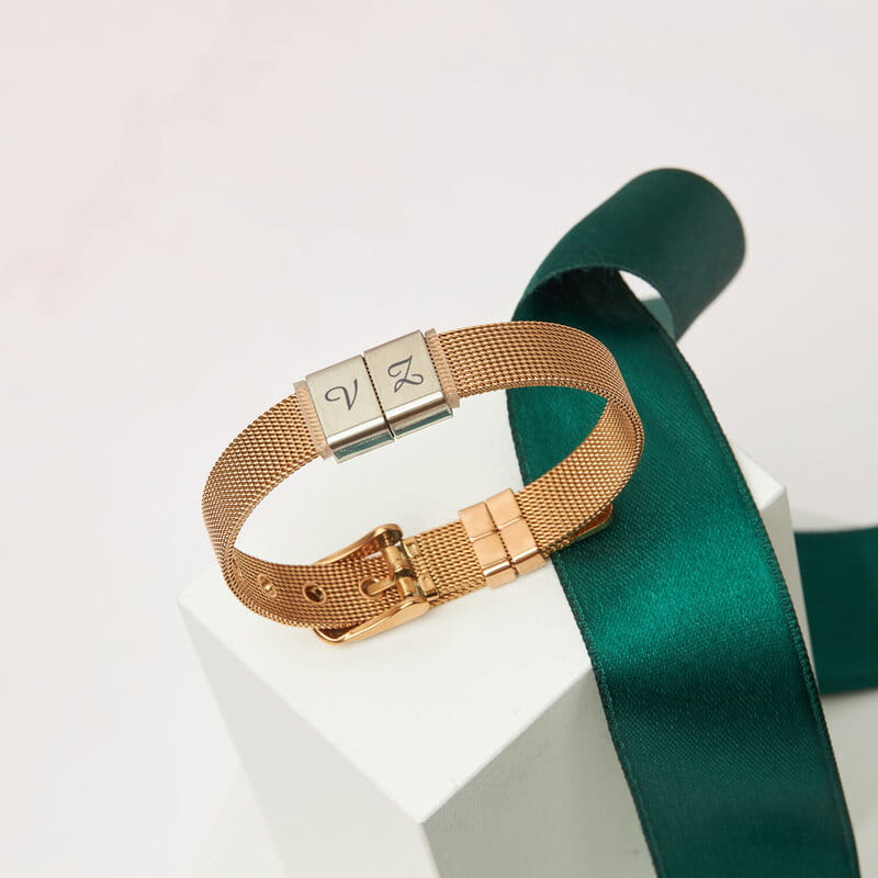 Sevgili Harfler Özelleştirilebilir Örme Hasır Bileklik