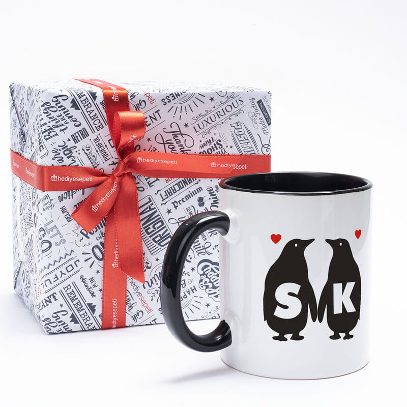 Sevgili Penguenler Renkli Kupa