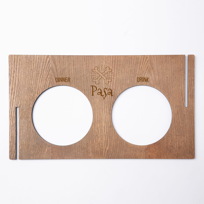 Sevimli Dostunuza Ahşap Köpek Mama ve Su Kabı