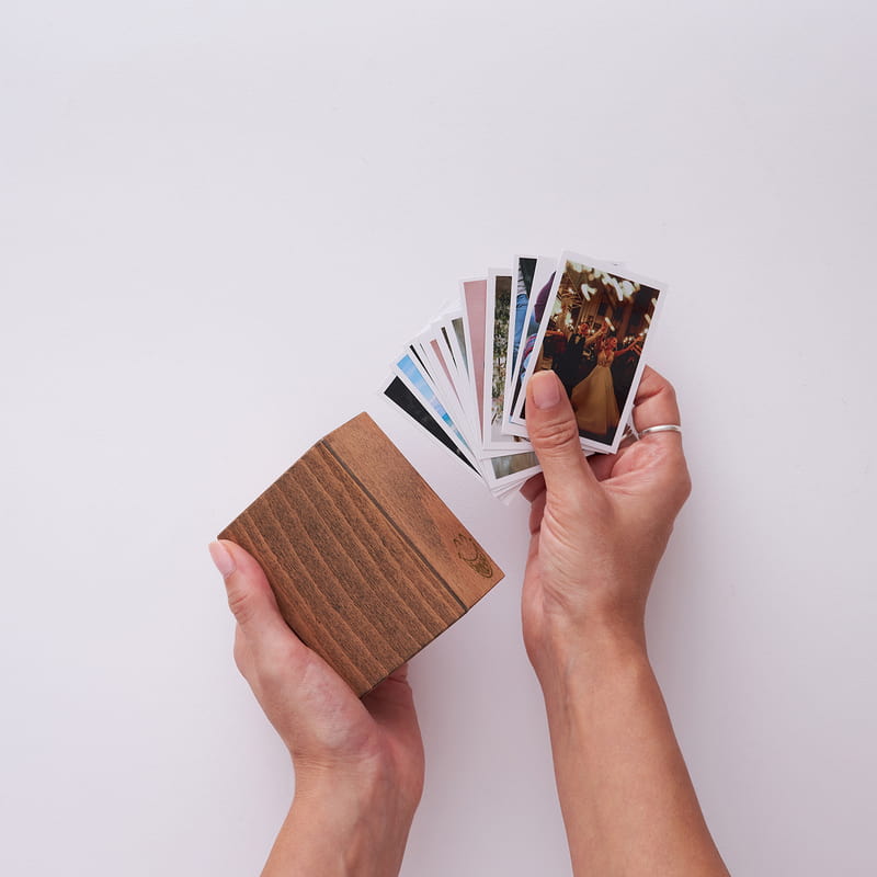 70 Fotoğraflı Smile Ahşap Fotoğraf Kutusu