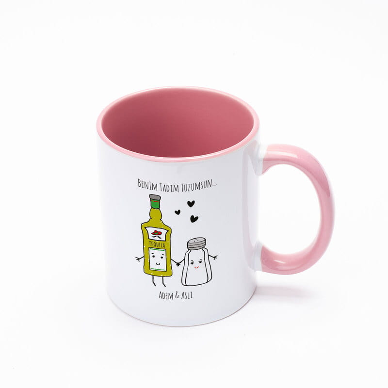 Tadım Tuzum Sevgiliye Hediye Renkli Kahve Kupası