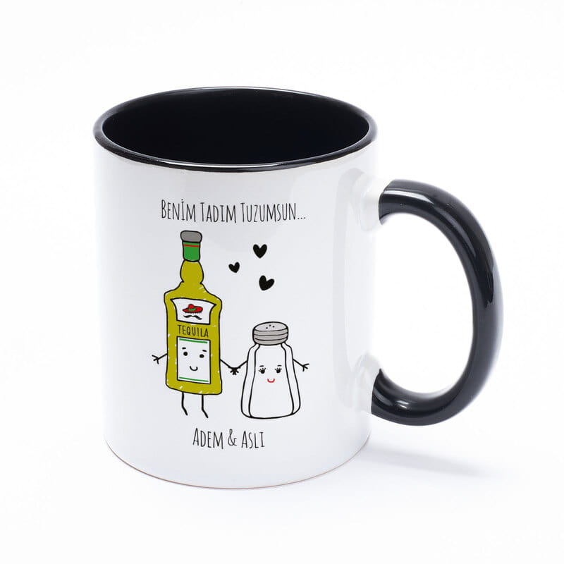 Tadım Tuzum Sevgiliye Hediye Renkli Kahve Kupası
