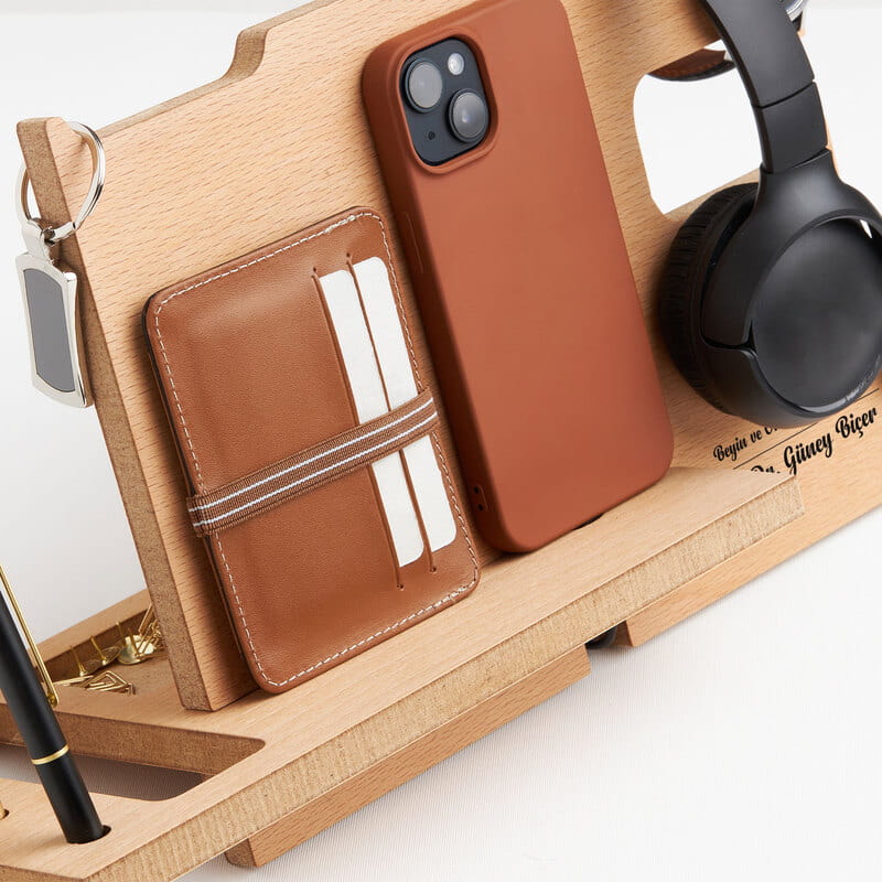 Tıp Logosu Baskılı İsme Özel Masaüstü Organizer