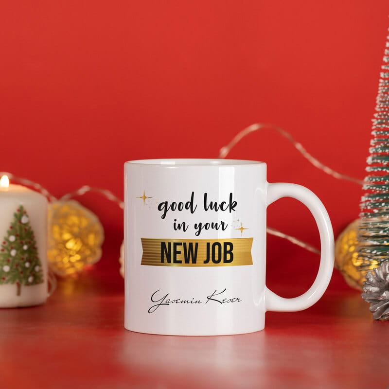 Yeni İş Hediyesi İsme Özel Porselen Kupa