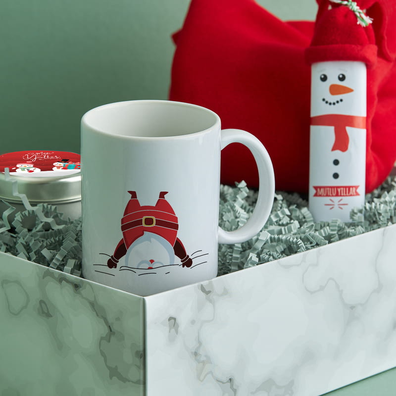 Yeni Yıl Konseptli Yılbaşı Hediye Kutusu