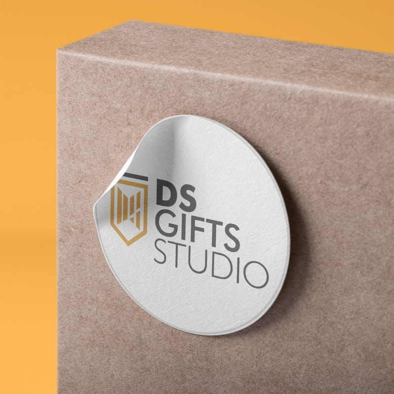 Yuvarlak Kesim Logo Baskılı 15 Adet Sticker Seti