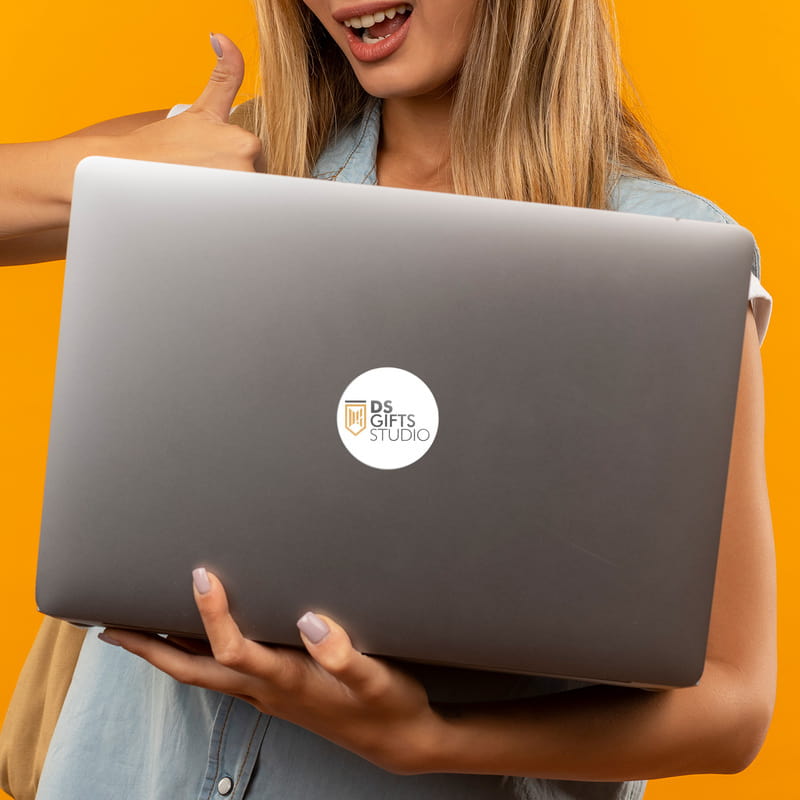 Yuvarlak Kesim Logo Baskılı 15 Adet Sticker Seti