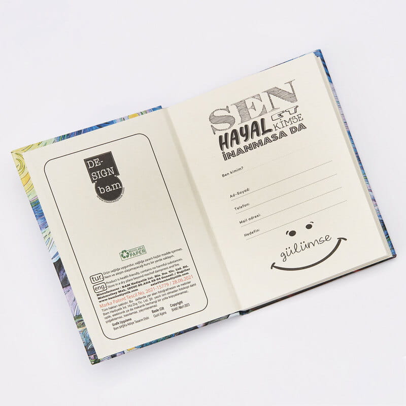 16 Fotoğraflı Van Gogh Not Defterli Hediye Kutusu