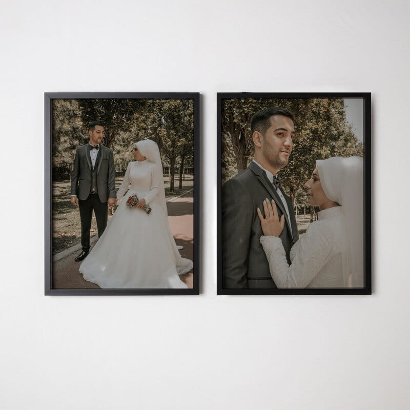 2'li 30x40 Kendinden Yapışkanlı Siyah Fotoğraf Çerçevesi