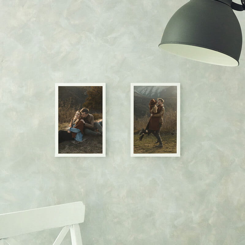 2'li Kendinden Yapışkanlı Beyaz Fotoğraf Çerçevesi