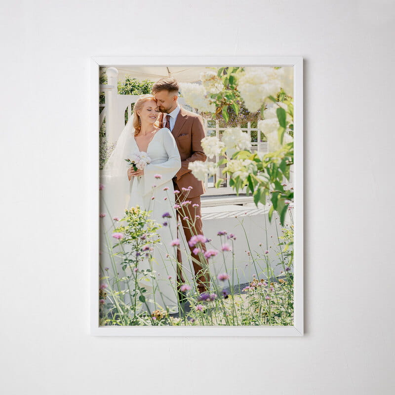 30x40 Yapışkanlı Beyaz Fotoğraf Çerçevesi